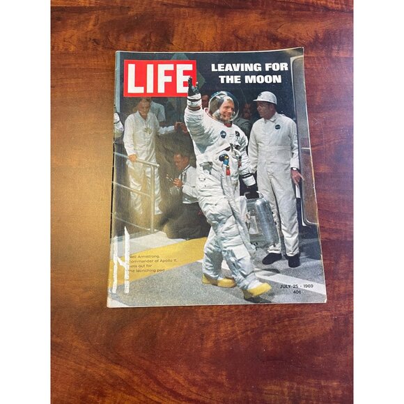 Vintage Life Magazine July 25 1969 Leaving For The Moon Neil Armstrong Apollo 11 - Picture 1 of 11